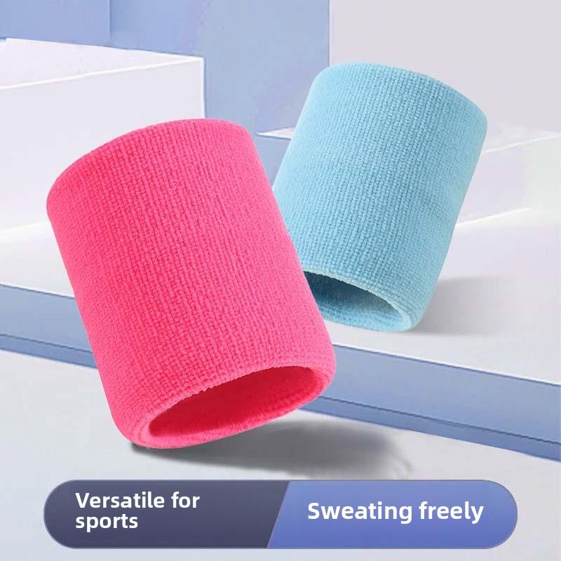 Colorful Sports Wrist Bracelet Cotton Sweat Absorbent Towel Wrist Bracelet Fitness Running Basketball Badminton Bracelet