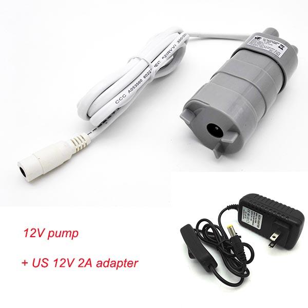 High Quality Hot Salable 12V DC 1.2A 5M 600L/H 6-12V For solar Aquarium Three wire Micro Submersible Motor Water Pump