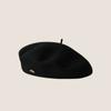 Beret Women's Fashion Retro Casual Wool Beret Artist Hat Wool Versatile Knitted Round Top Bud Hat Warm Hat