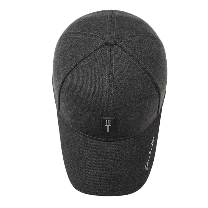 Autumn Winter Velvet Warm Cap Middle-Aged and Elderly Ear Protection Cotton Cap Men's Baseball Cap