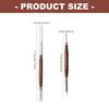 Natural Wood Handle Double Head Nail Art Pen Carving Tool for Comfortable Grip During Nail Design and Decoration