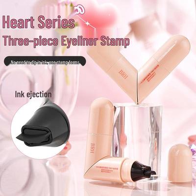 BRH Love Heart Eyeliner Stamp Pen - Waterproof, Smudge-proof, Portable Liquid Eyeliner