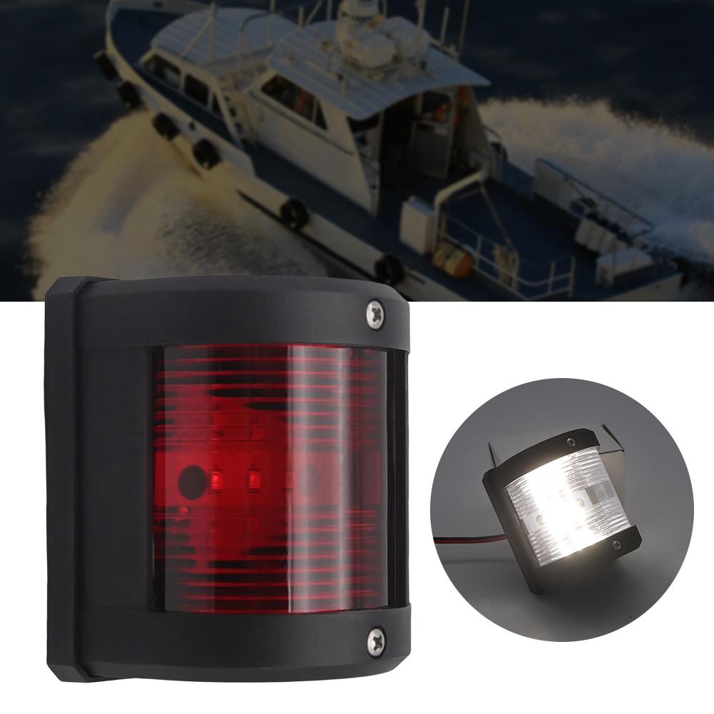 12V24VLED Marine Navigation Signal Lights Dust Proof Sailing Lamp Marine Port Side Lights for Pontoon Yacht Sailboat Speedboat