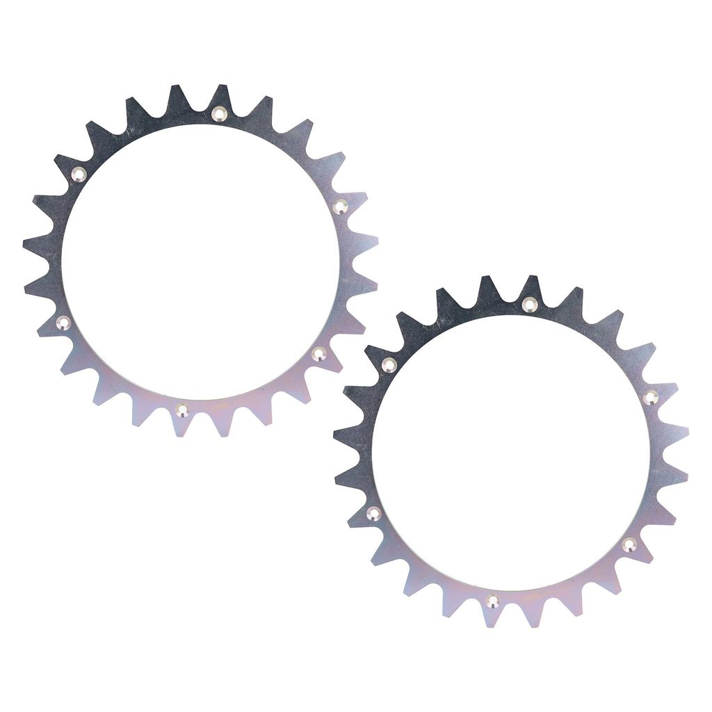 Robotic Lawnmower Spikes with Screws for 225mm Metal Traction Wheel Cleats for Worx Landroid WR153E