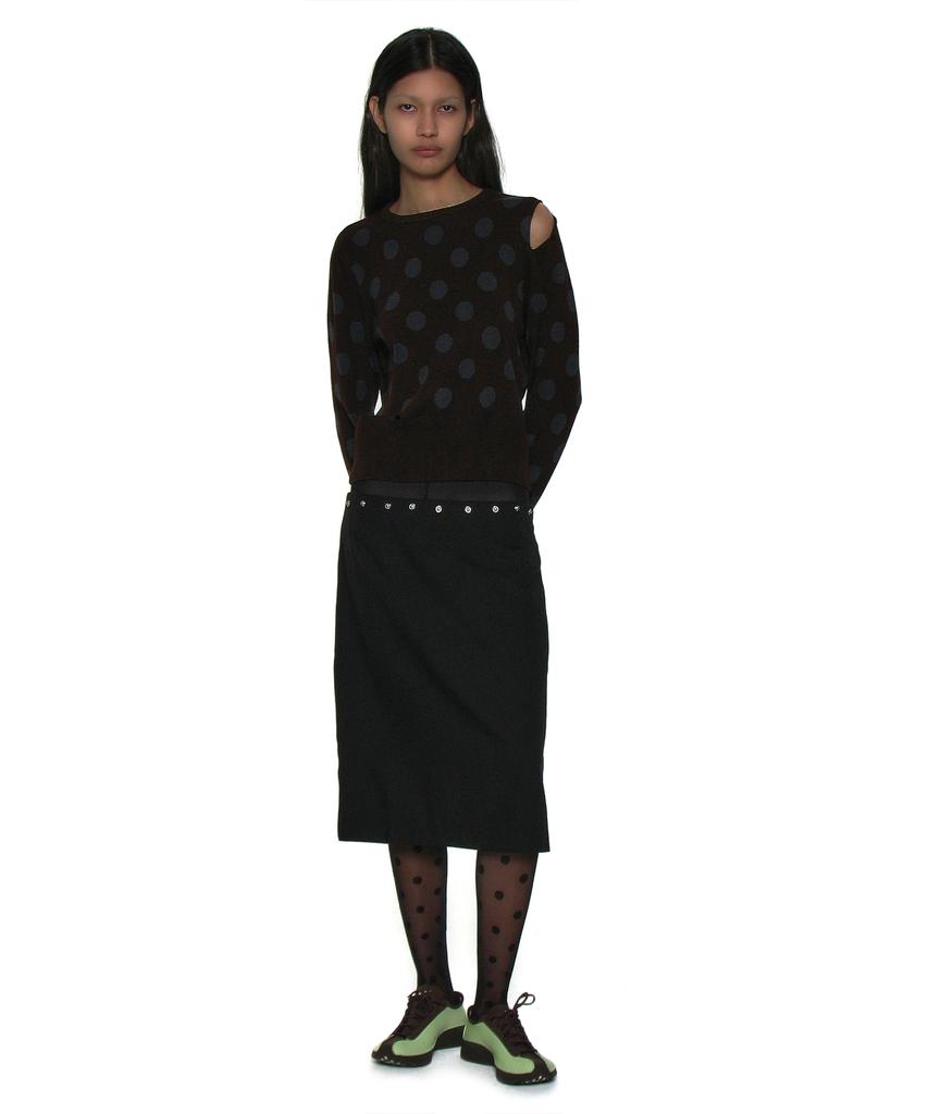 Partimento Woman (Set) Three-Way Transform Pleated Skirt_Black