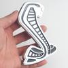 11.8cm Znak na přední masku pro Ford Mustang Shelby Cobra odznak Logo pro tuning auta Dekorace Stříbrný