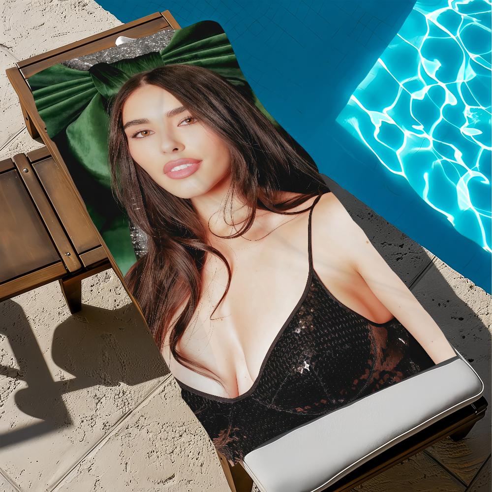 Singer Madison Beer Towel Large Quick-Drying Microfiber soft Beach Towel for Travel Fitness Sauna Bathing Camping