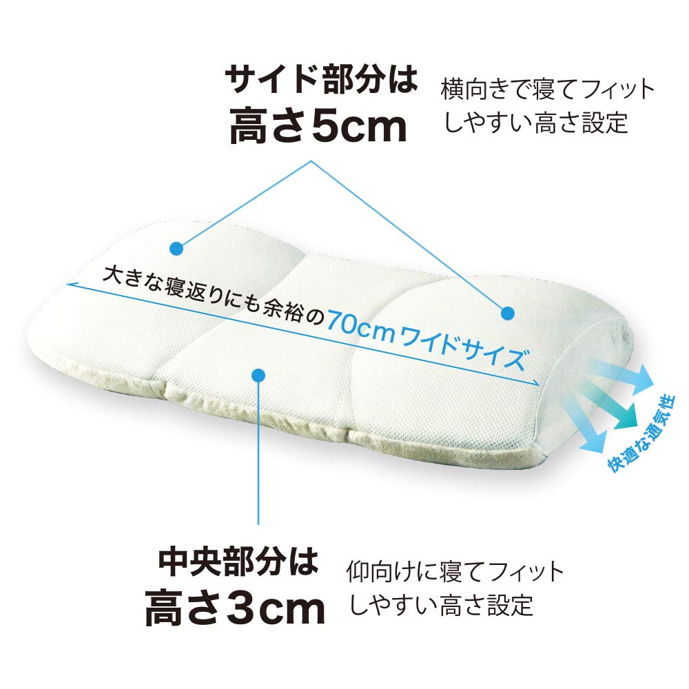 SEASONIE Deep Sleep Pillow for Enjoying the Four Seasons, 70x40cm, SE-P1019
