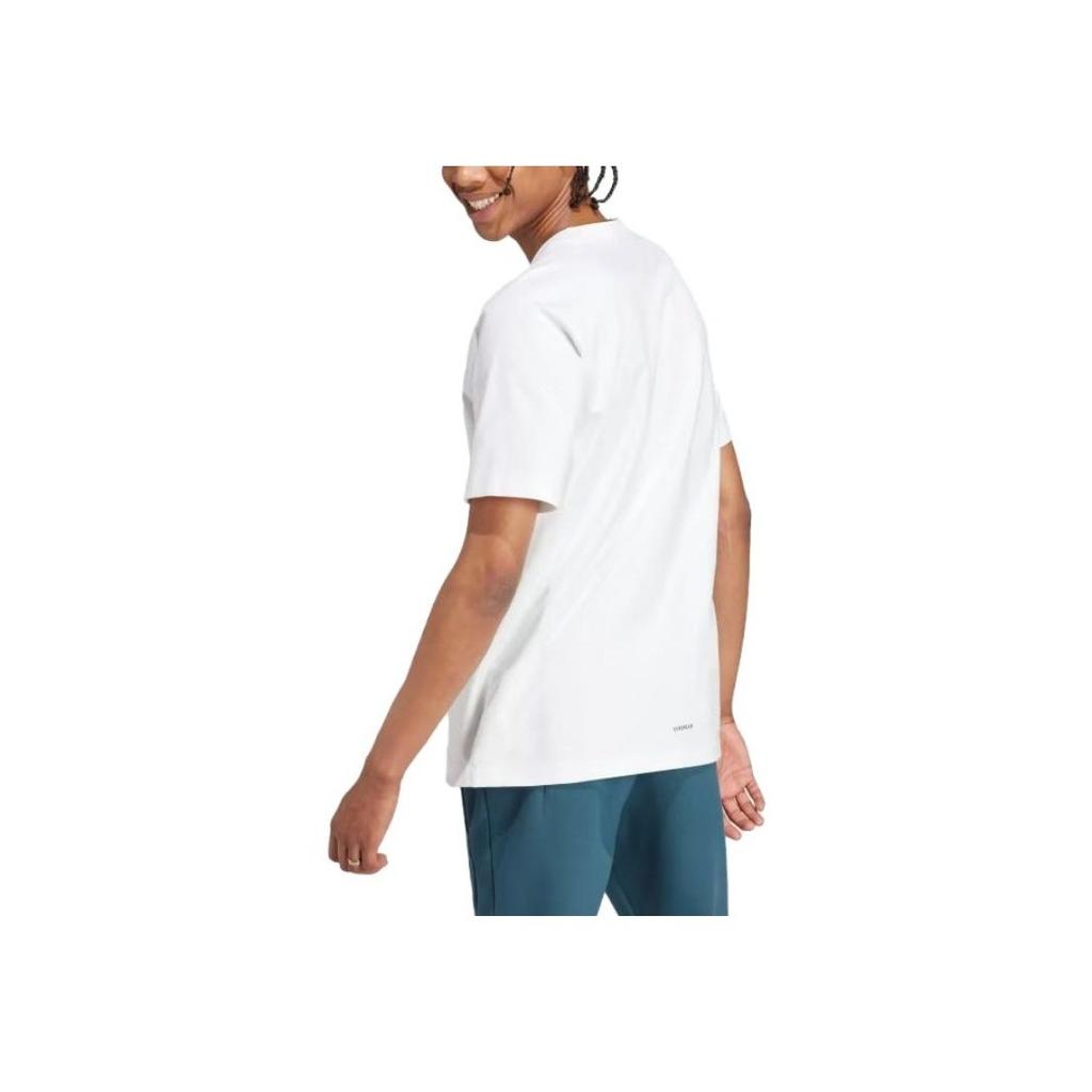 Adidas Z.N.E. Series Logo Crew Neck Short Sleeve T-Shirt Men Tops White IL9470