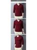 Men's V-Neck Argyle Sweater – Thick, Warm Knit Ideal for Autumn and Winter