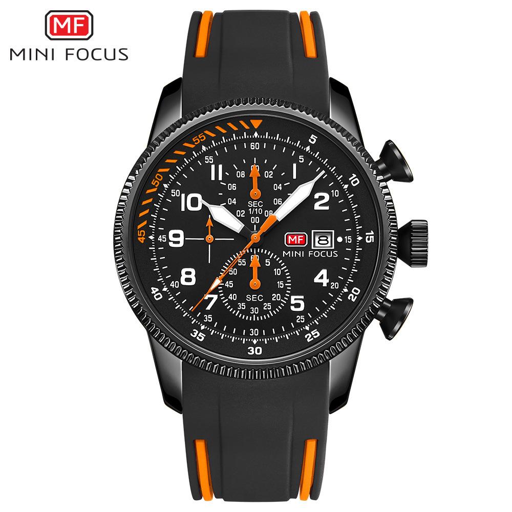 Multifunctional Air Watch Waterproof Quartz Watch Sports Glow-in-the-dark Silicone Band Men's Watch
