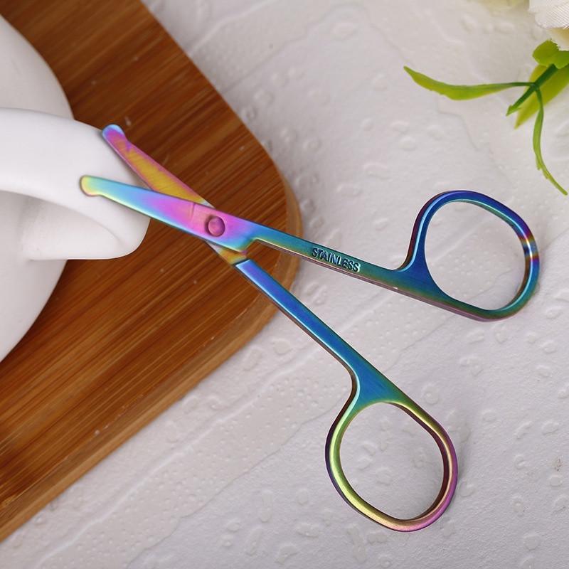 

Маникюр для бровей, красочные ножницы, резак для ногтей, инструмент для макияжа, женщина, леди, DIY Mankeup, модное оборудование