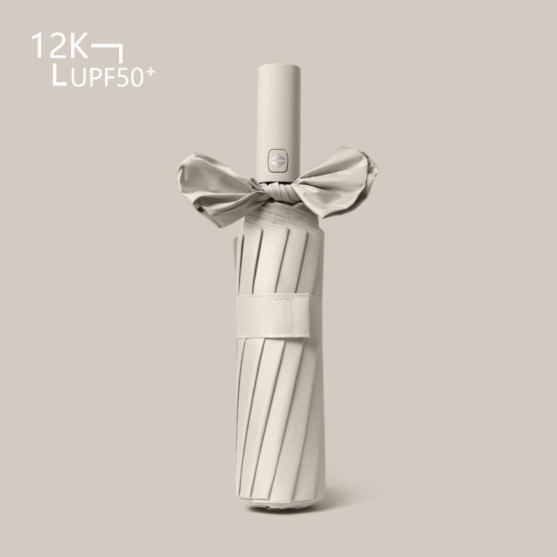 12-Rib Automatic Dual-Use Umbrella for Men & Women - Large, Sunshade & Rain Protection, UV Resistant