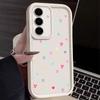 Farge Kjærlighet Hjerter Trykk Matt Støtsikkert Deksel For Samsung S25 S24 FE S23 Ultra S22 A16 A56 A15 A55 A36 A35 A54 Linsebeskyttelse TPU Mykt Telefondeksel