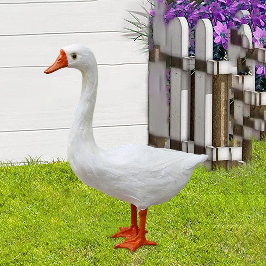 Statue Decoration Cute Showpiece Simulation Sculpture Animal Figurine for Outdoor Indoor Porch Farm
