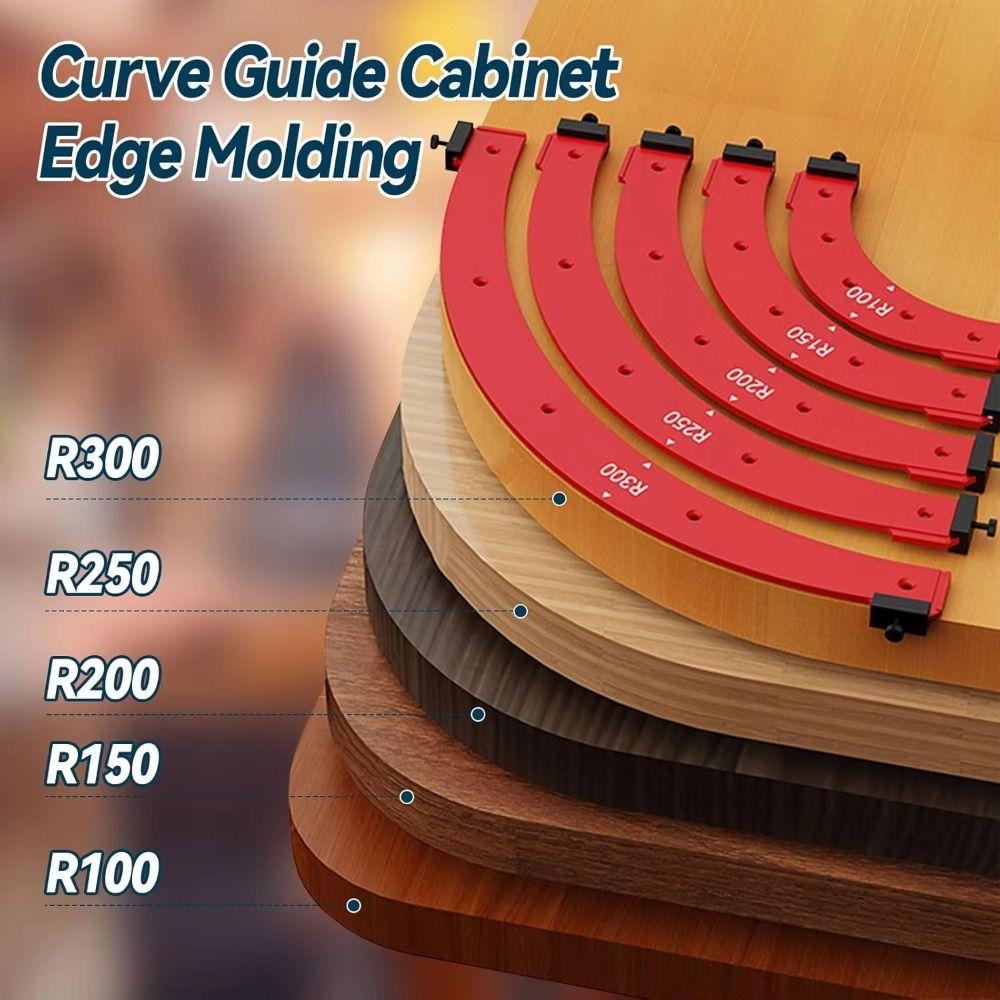 Reusable Round Corner Radius Templates R100 R150 R200 R250 R300 Router Template  Trimming Machine