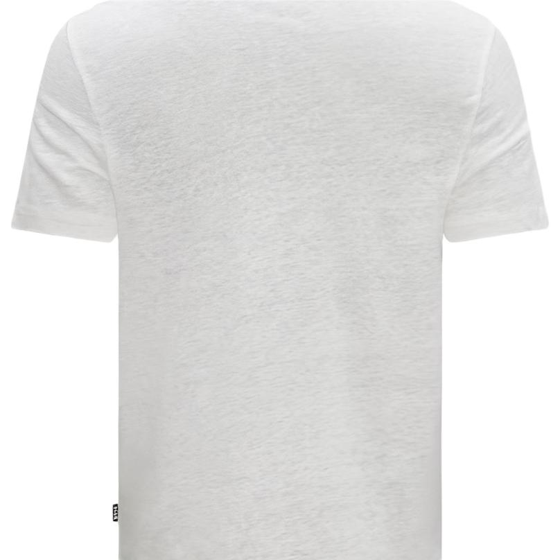 Hugo Boss T-Shirts Men's White Crew Neck Moderate Straight Fit 50486212-100
