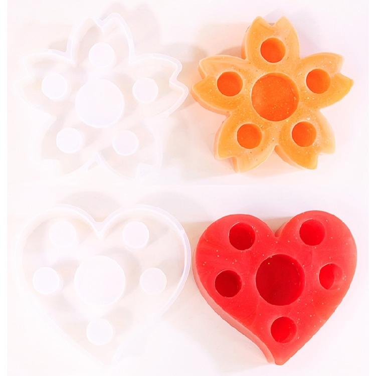 Silicone Mould Porous Candle Holder Mold Candle Stand Mould Jewelry Making Tool