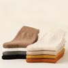 Cotton Solid Color Mid-calf Socks Women's Fall and Winter Stocks Boneless Mid-calf Socks
