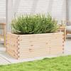 VidaXL Jardinière 110x60x45,5 cm bois de pin massif, jardinière d'extérieur, bac à fleurs, boîte à plantes, jardinière de 847283