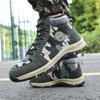 MCTIN Couples Cotton Shoes for Women Camouflage Winter Plush Warm High Tops Shoes Man's Non Slip Snow Boots