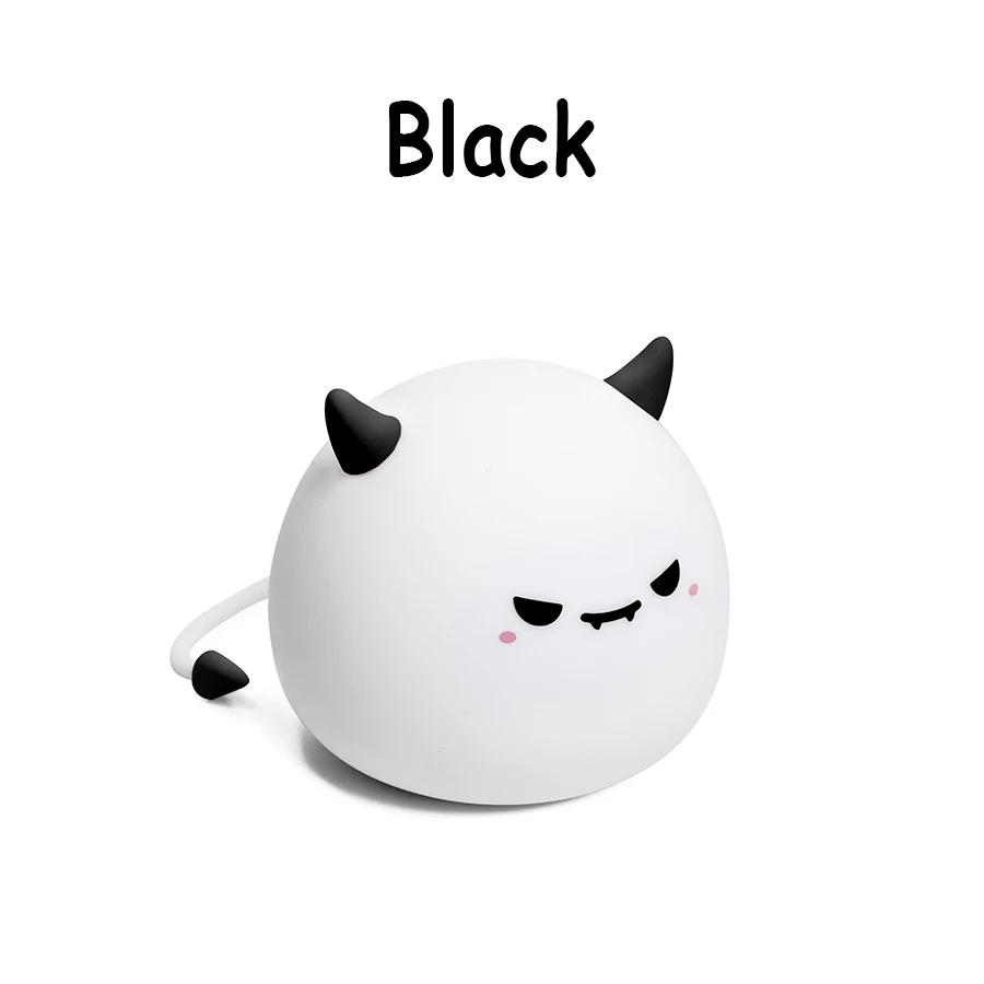 Niedliches Tier Nachtlicht USB Wiederaufladbar Kürbis Monster Nachttisch Nachtlichter Dimmbar Für Kinder Halloween Party Weihnachtsgeschenke