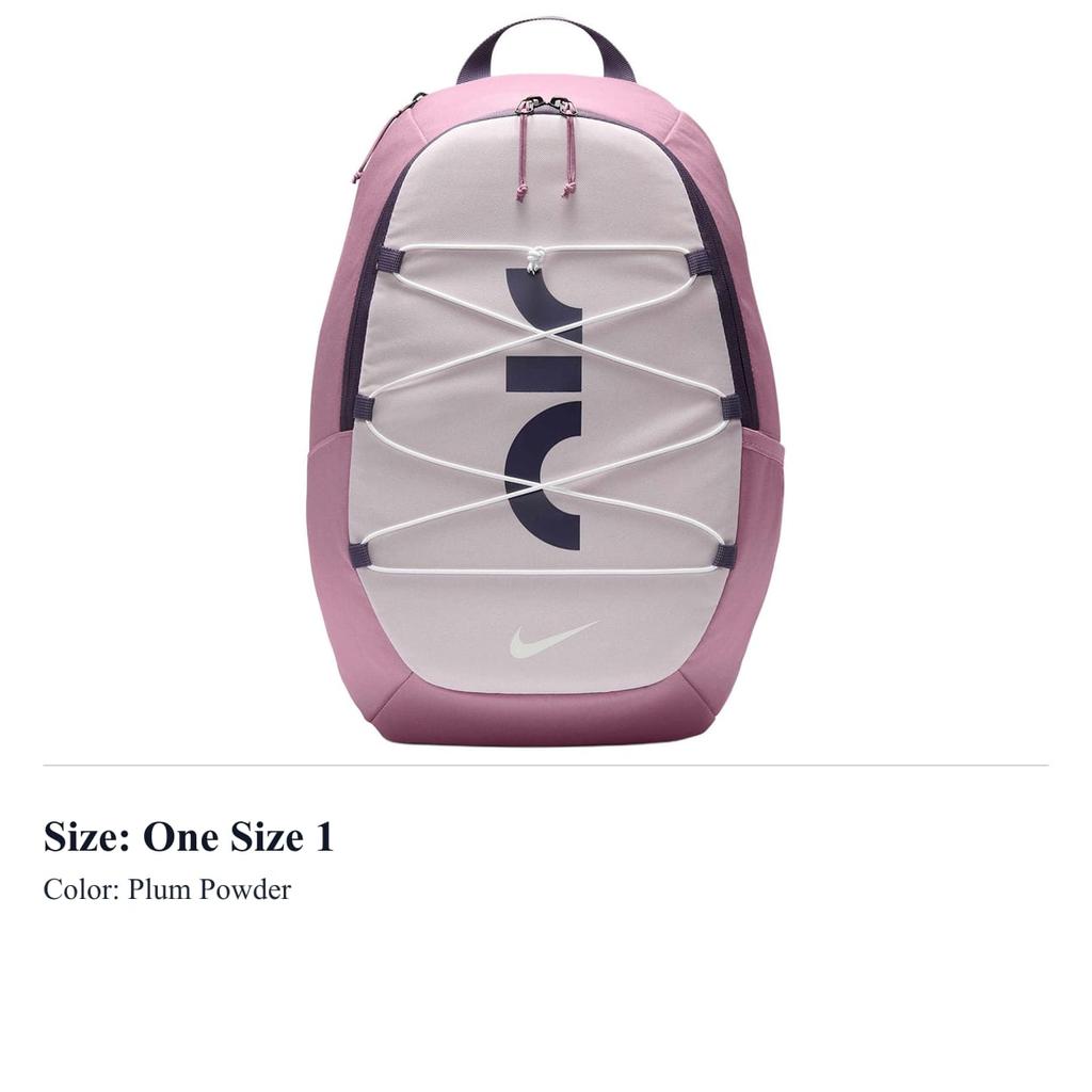 Nike Vzdušný polyesterový batoh Regular Unisex Švestkově růžový DV6246-523