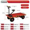 Electric Flatbed Trolley: Versatile Reverse-Drive Cargo Hauler for Warehouse, Construction, Supermarket, Home, and Agricultural Use