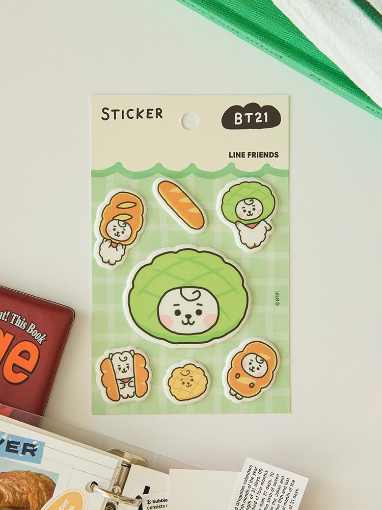 BT21 RJ Bakery Decorative Sticker Sheet