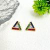 Personalized Triangular Full Drill Stud Earrings Design