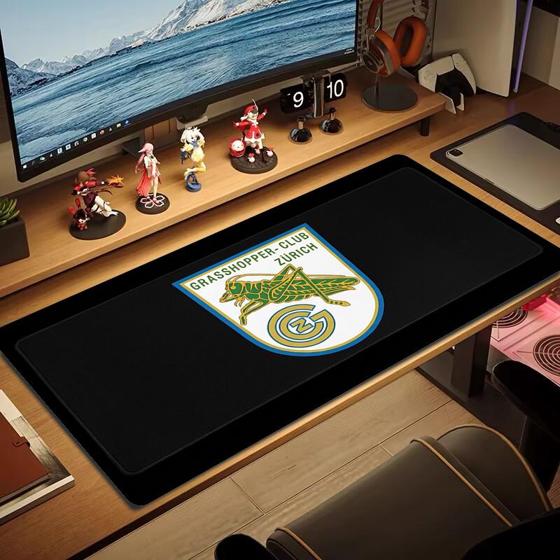 Grasshopperclub Zrich Mouse Pad Large Gaming Table Cushion Nonslip Laptop Tablet Big Mousepad Xxl Mat Mini Pc Playmat With Lock Edge