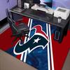 Houston-Texans Artwork Rug Office Carpet Non-Slip Mat, Chair Rug Floor Covering for Gaming, Bedroom, Living Room , Home Decor Christmas Gift