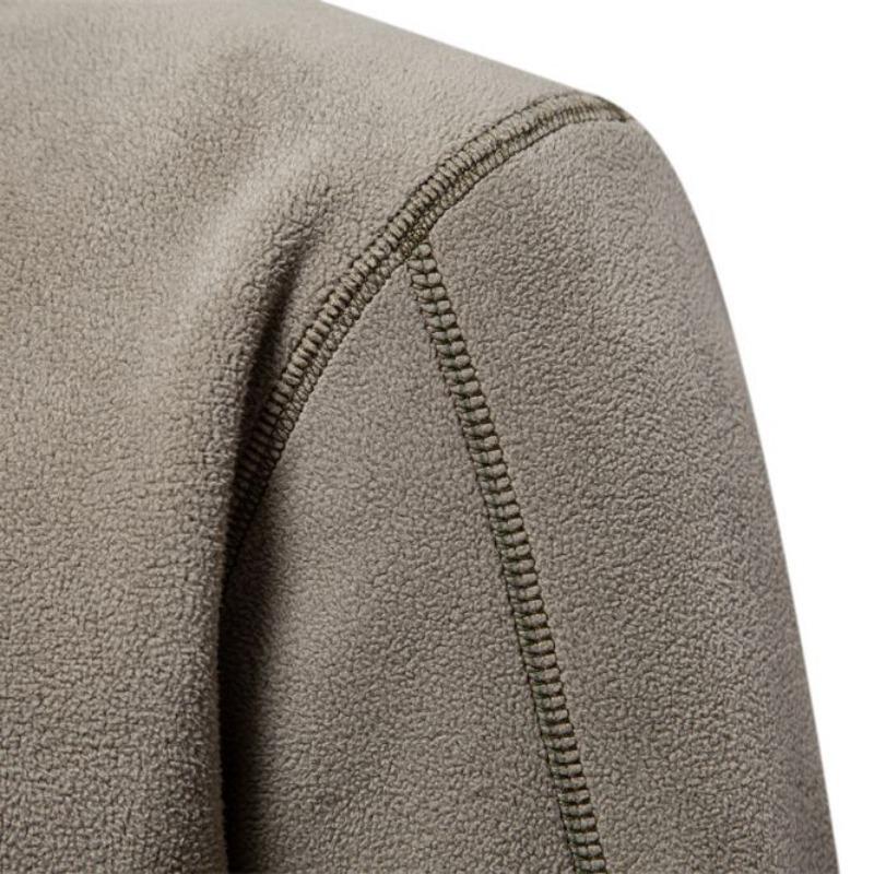 Men's Spring and Autumn New Vertical Collar Half-Zipper Long-Sleeved Sweatshirt Leading Cross-Border Trend All-Match Men's Fleece Top