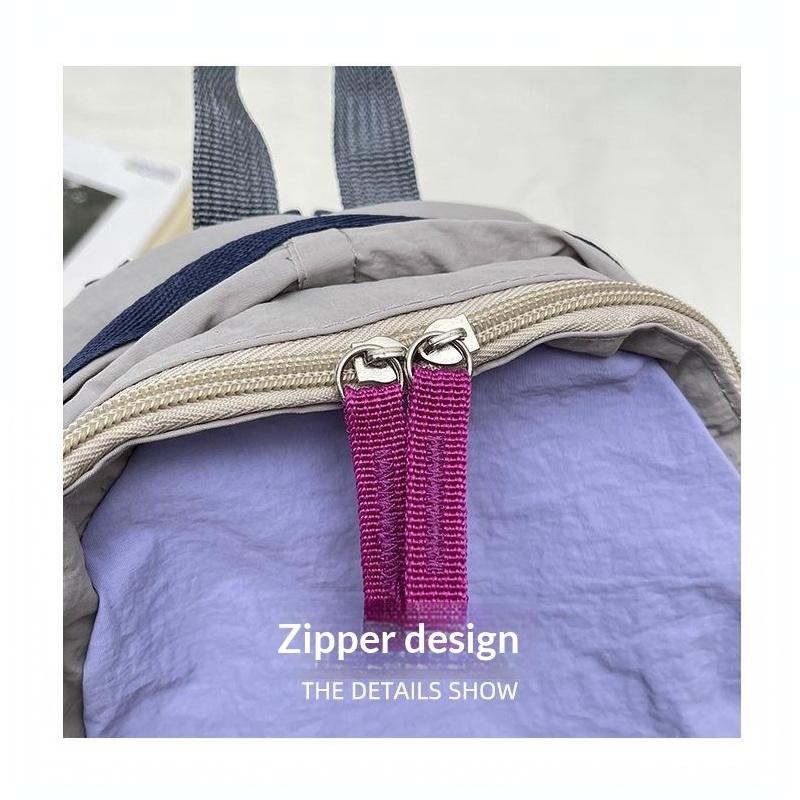 Fashion Lightweight Mini Backpack Portable Multifunctional Shoulder Bag Large Capacity School Bag Outdoor Use