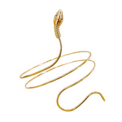 Punk Coiled Snake Spiral Upper Arm Cuff Armlet Armband Bangle Women Jewelry Egypt Swirl Snake Arm Cuff Armlet Bracelet