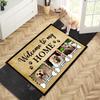 1pc Anti-Slip Silicone Bottom Dog Welcome, Customizable with Pet Photo and Name- Soft and Washable, Suitable Indoor, Living Room, Bedroom, Kitchen Ent