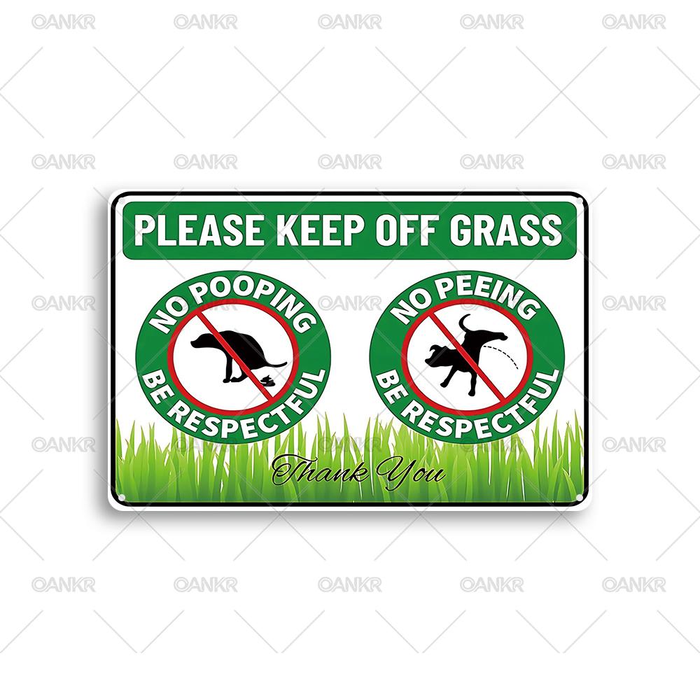 

Vintage Warning Tin Sign Please Keep Off Grass Metal Poster Chic Gift Metal Signs for Garden Farm Wall Decor Plaque Accessories 20x30cm（7.8x11.8inch）