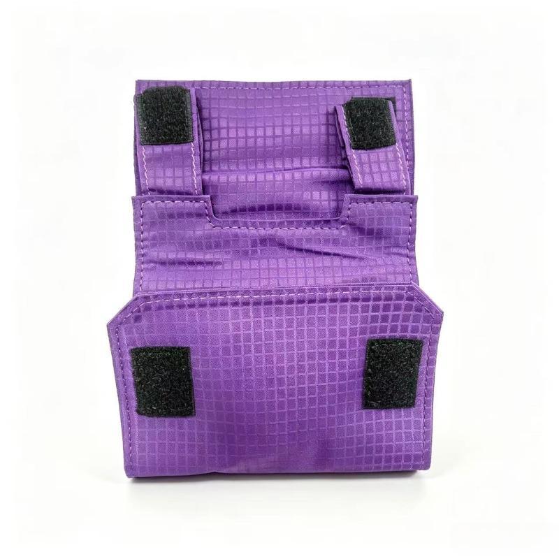 Slim Portable Anti-Theft Belt Wallet Black Hook-and-Loop Clip Hidden Pocket for Travel Outdoor Activities Daily Use
