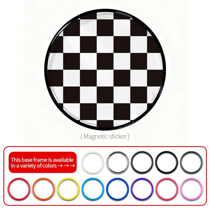 For MINI Cooper S JCW Countryman Clubman 3D Metal Car Front Grill Emblem Badge Decoration Universal Car Styling Accessories