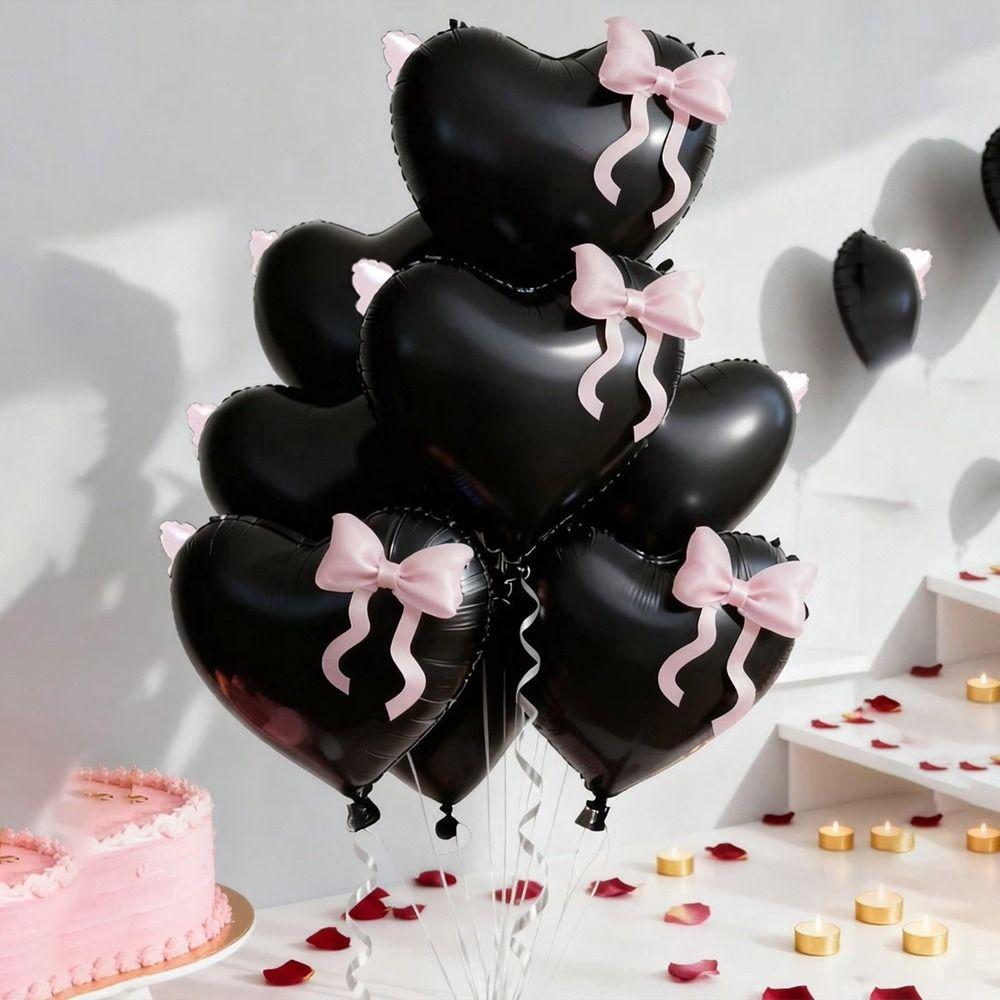 Heart Shaped Foil Balloons  Valentine's Day Qixi Festival Balloons Weddings, Birthdays