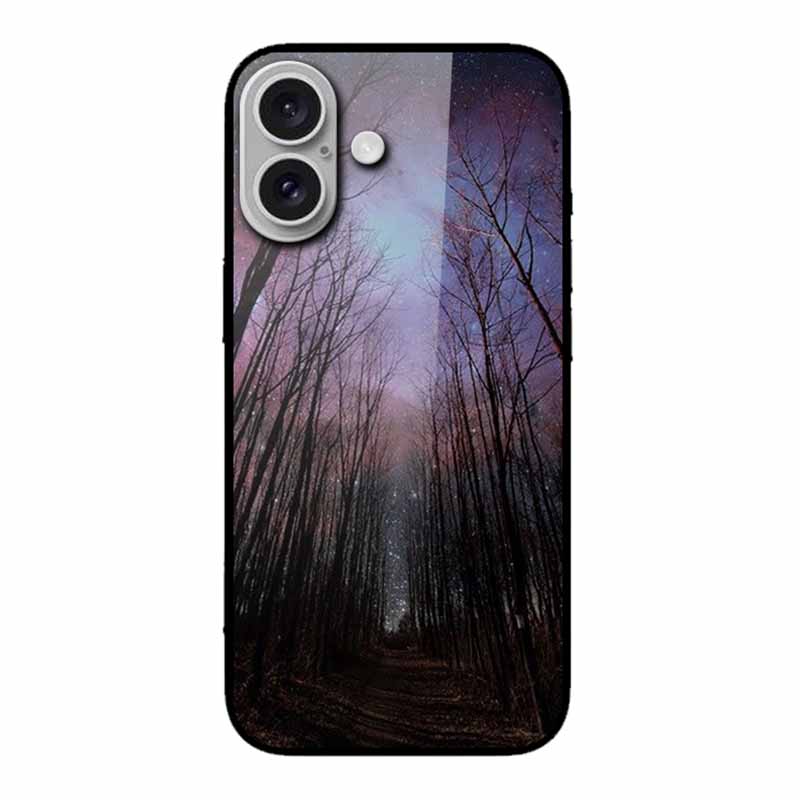 Glass Case For iphone 16 Plus 16Plus Coque Tempered Glass Hard Back Cover For iphone 16 Plus Phone Case Soft TPU Black Bumper