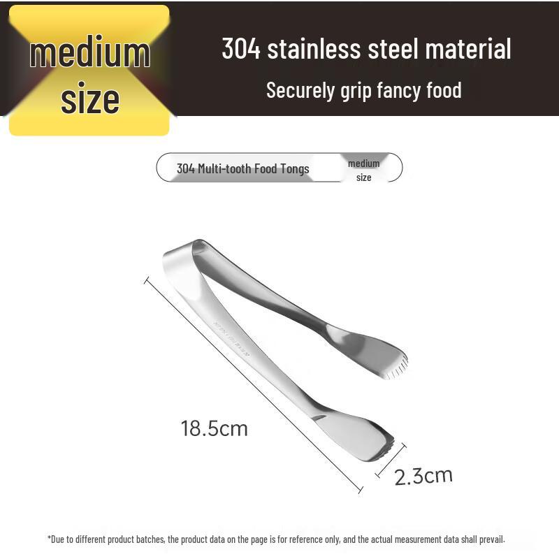 

Cooker King Stainless Steel Multi-Tooth Food Tongs