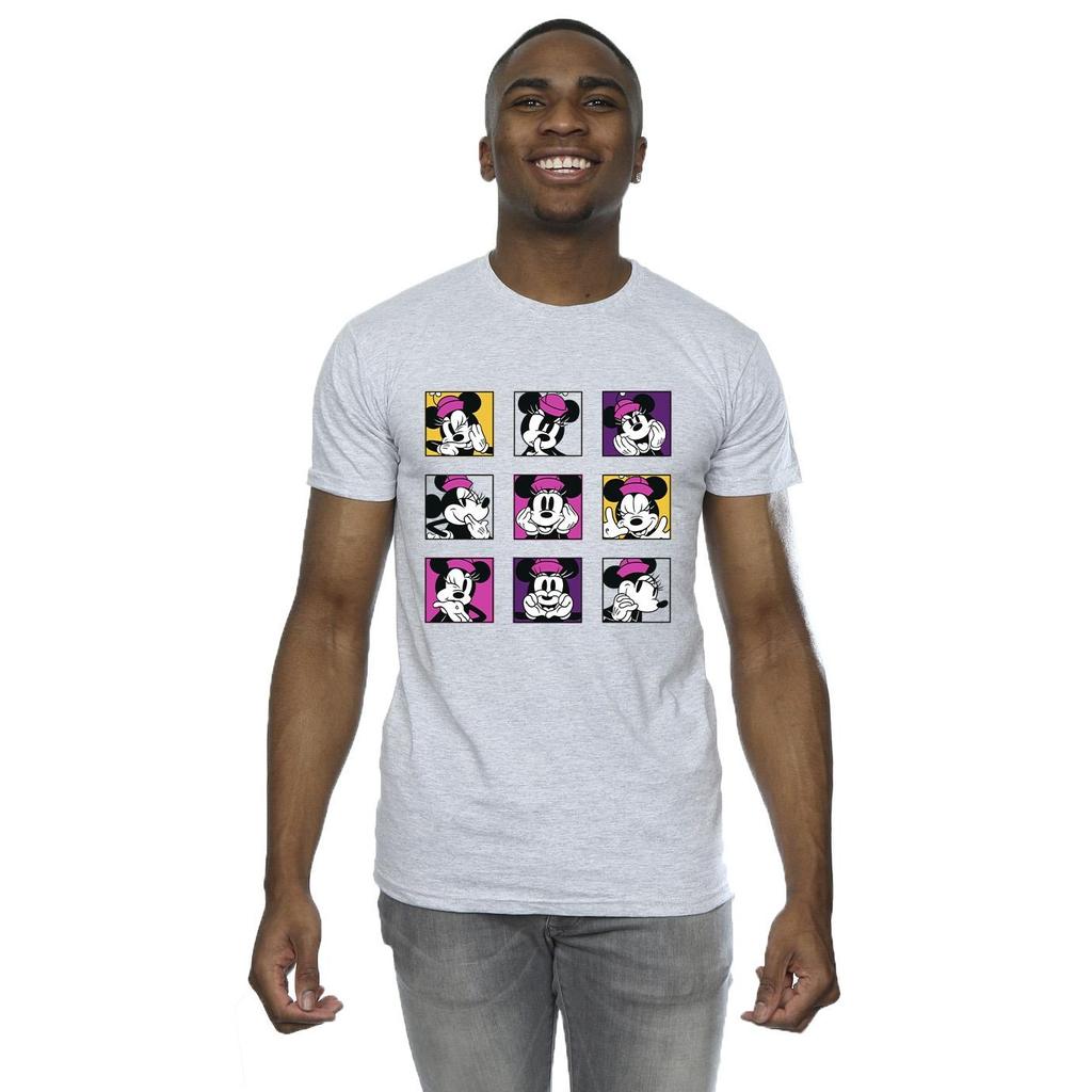 Disney Mens Minnie Mouse Squares T-Shirt