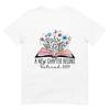 Floral Book a New Chapter Begins Retired Retirement Teacher T-Shirt