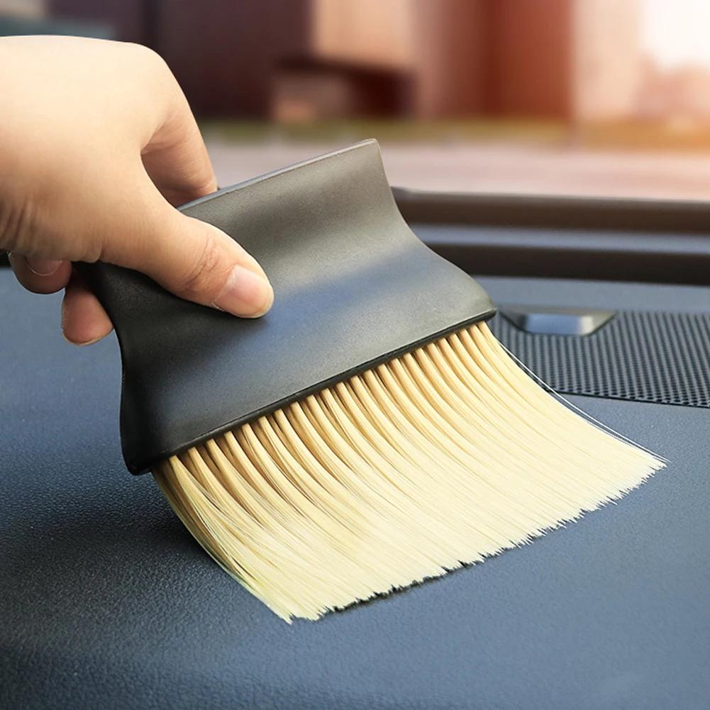 Car Air Conditioner Cleaner Brush Air Outlet Cleaning Brush Car Detailing Brush Dust Cleaner Soft Brush Keyboard Cleaning Tool