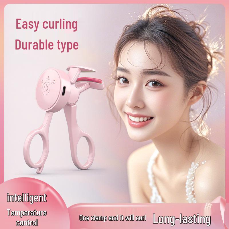 Portable Heated Eyelash Curler with Temperature Control