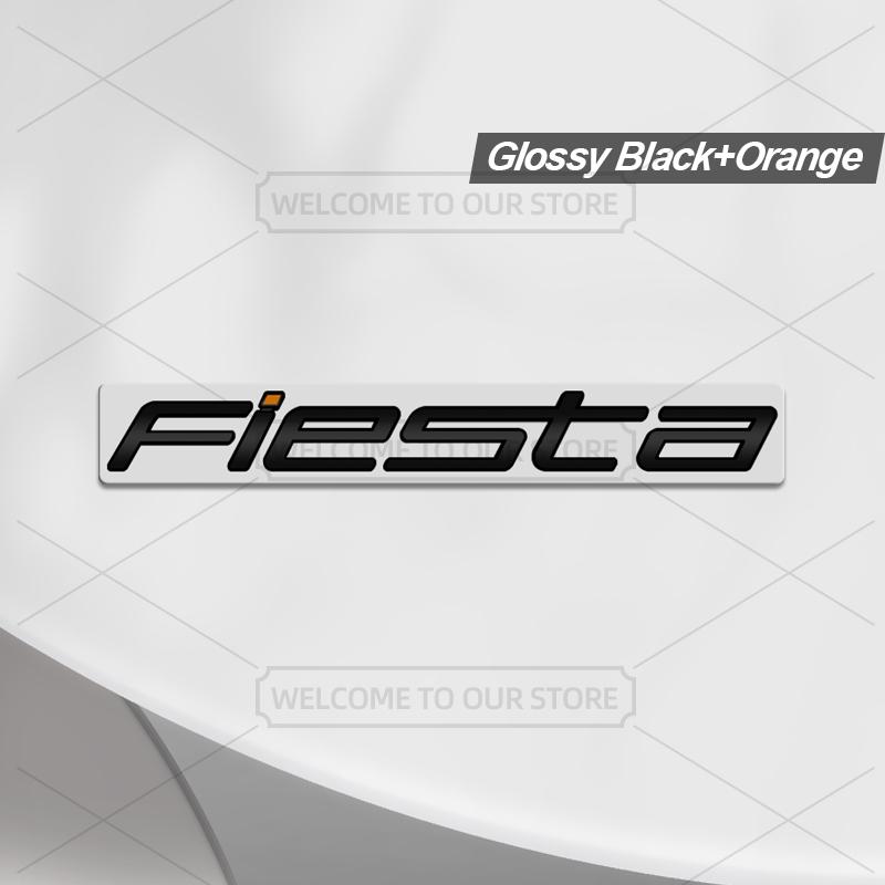 TQ013-Car 3D Metal For Ford Fiesta MK4 5 6 7 8 New And Old Style Body Emblem Badge Decals Auto Tail Sticker Decorative Accessories