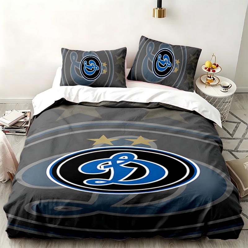 FC Dinamo Minsk 3pc Set Perfect for Bedroom Use Comfortable Bedding Set Includes a Duvet Cover and Two Pillowcases Ideal Birthday or Christmas Gift