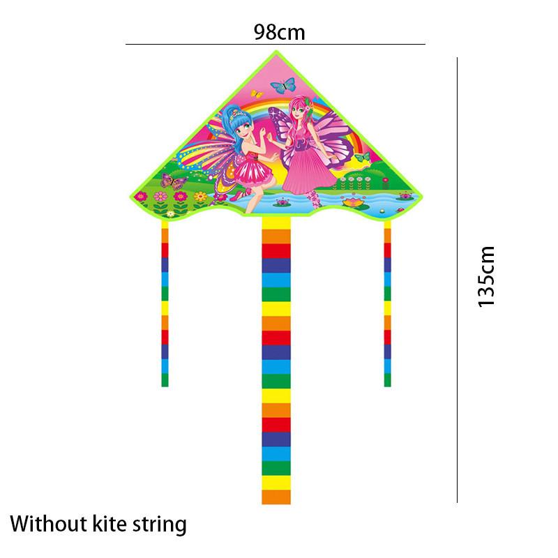 New Children's Kite Grid Cloth Wind Triangle Kite