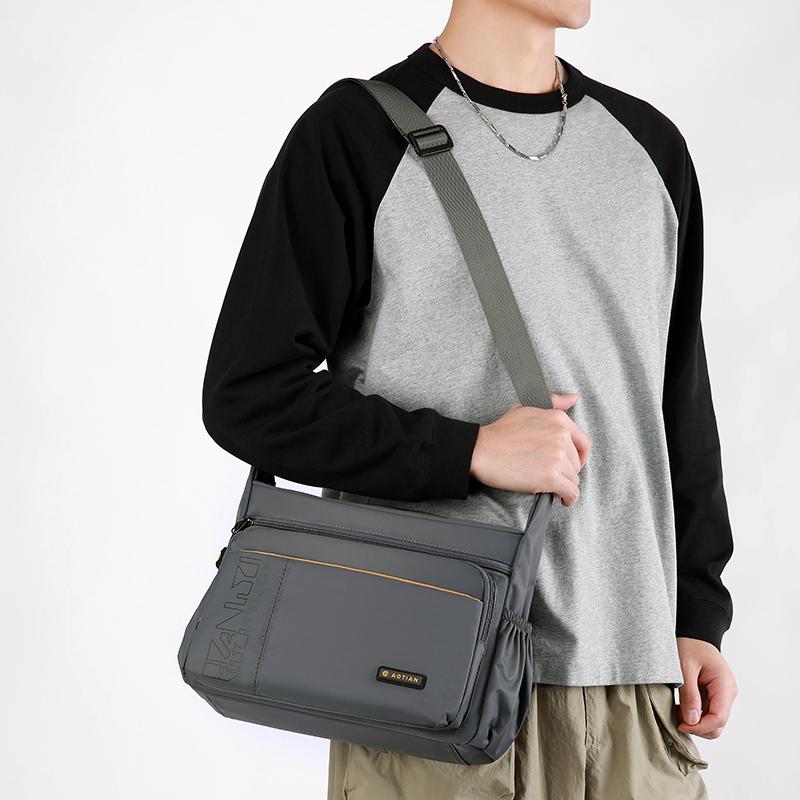 Schultertasche mit großem Fassungsvermögen Oxford-Tasche Herren Outdoor-Reise Umhängetasche